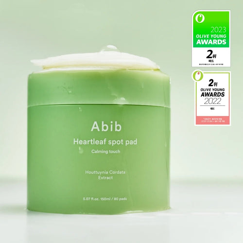 Abib – Heartleaf Spot Pad Calming Touch (80 discos / 150ml) – Almohadillas Calmantes y Refrescantes para el Rostro