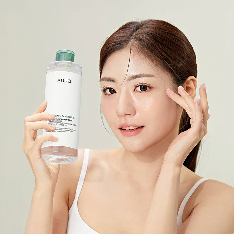 Anua – Agua Limpiadora Heartleaf Low pH 500ml – Desmaquillante Suave y Calmante