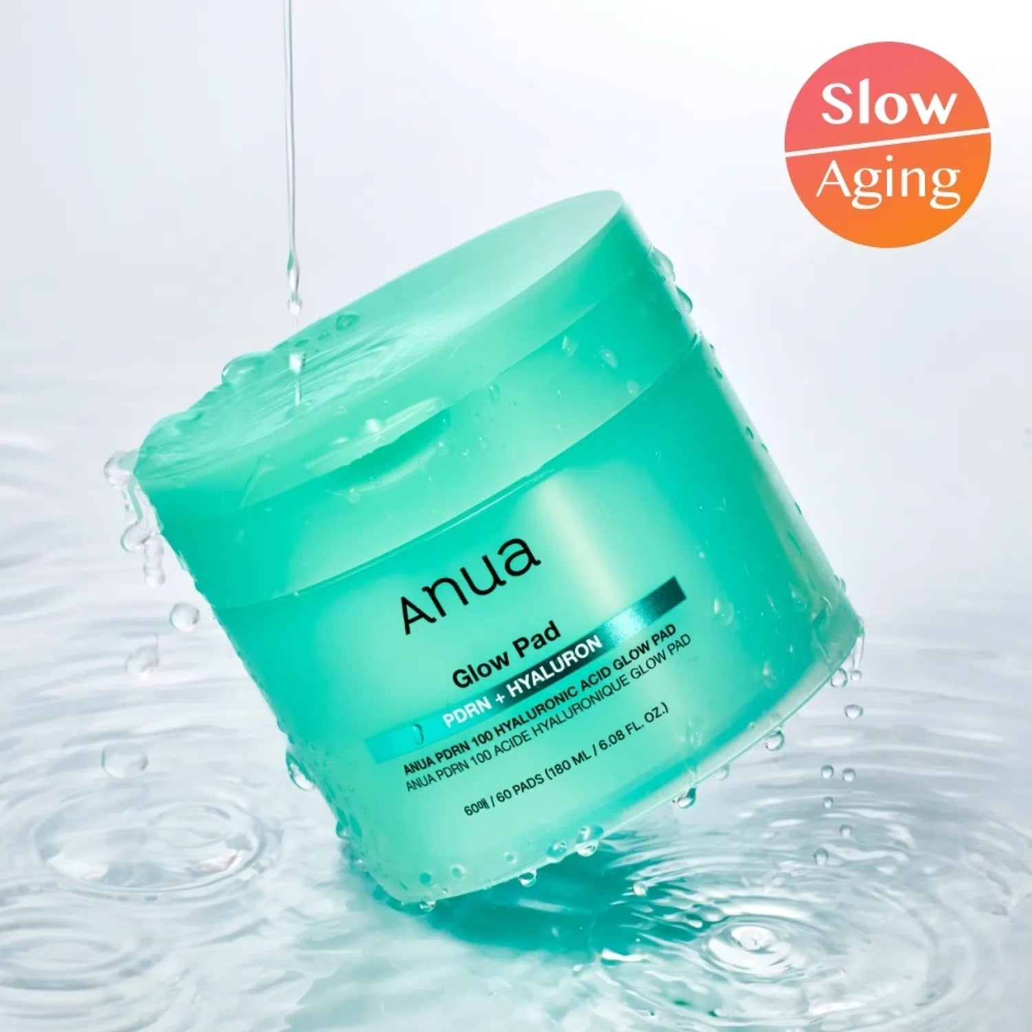 ANUA – PDRN 100 + Ácido Hialurónico Glow Pad (60 discos) – Hidratación e Iluminación Facial