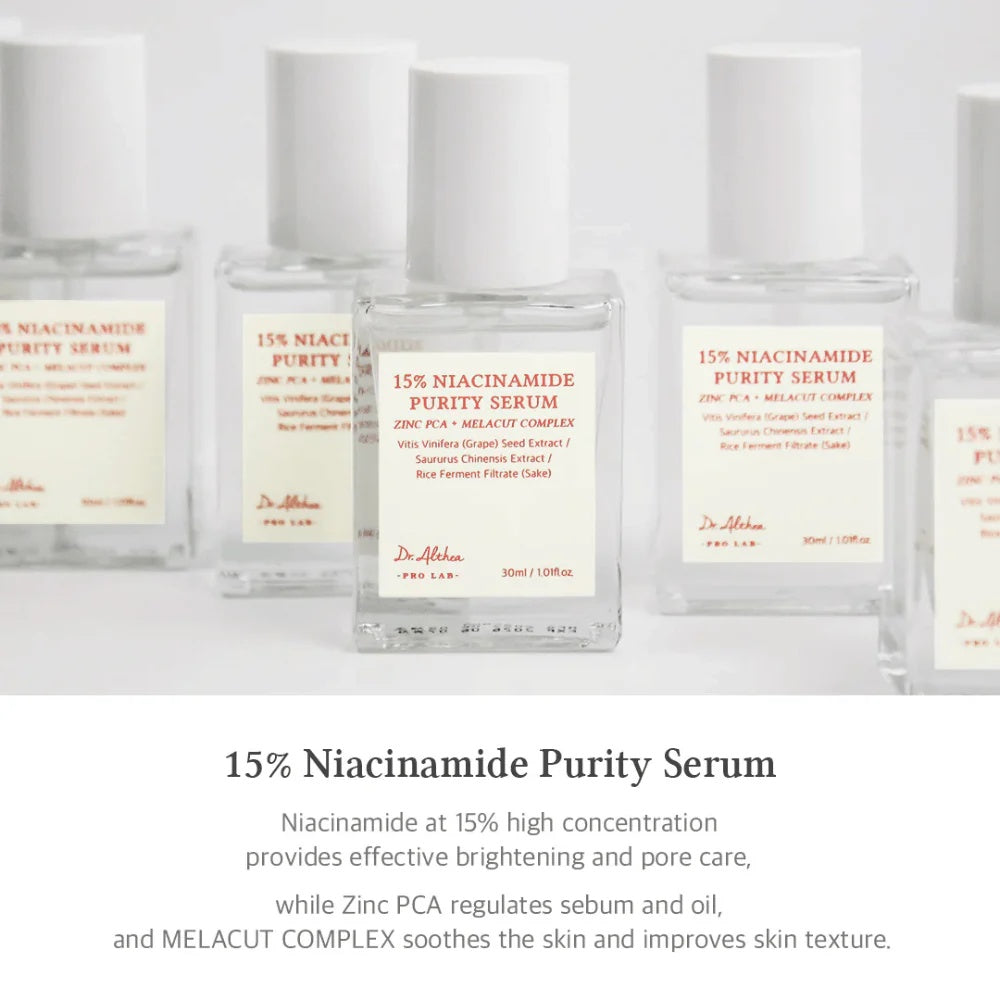 Sérum Purificante con 15% de Niacinamida – Iluminador y Regulador de Sebo (30 ml)