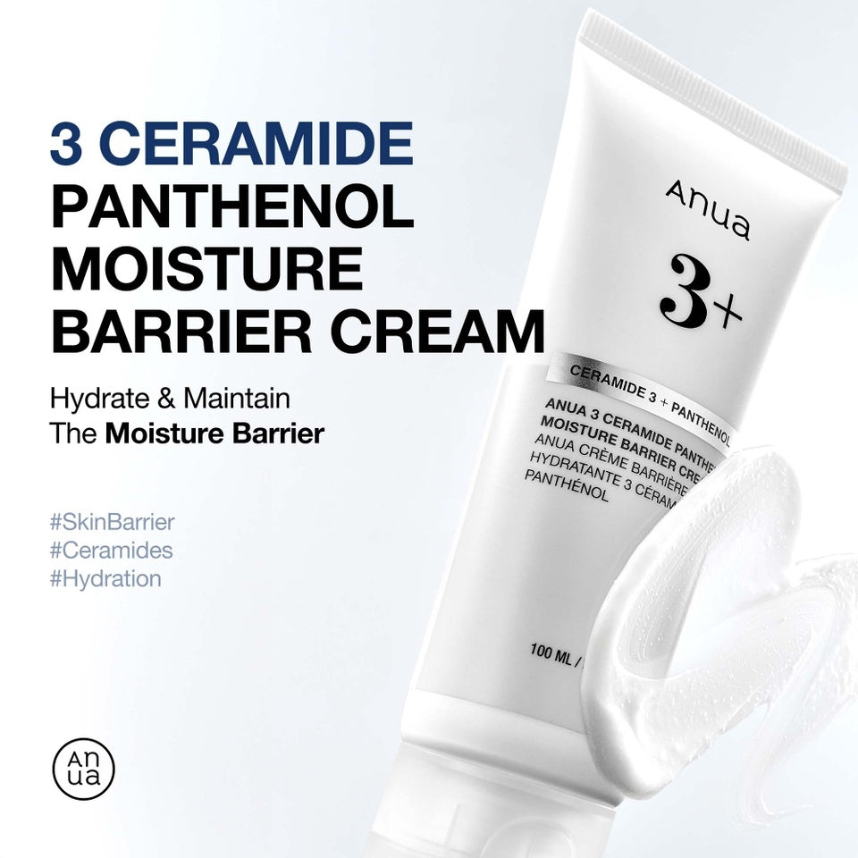 ANUA – Crema Hidratante con 3 Ceramidas y Pantenol – Refuerzo de la Barrera Cutánea 100ml
