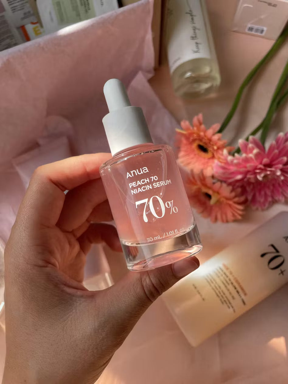 Anua – Sérum Iluminador con 70% de Extracto de Melocotón y Niacinamida | Anti-Manchas y Hidratante (30 ml)