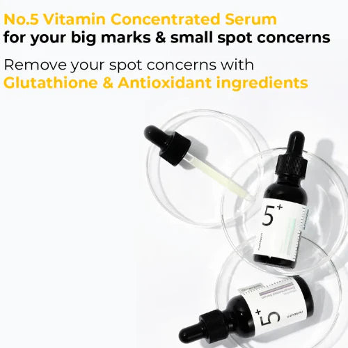 Numbuzin – No.5+ Glutathione Vitamin Concentrated Serum (30 ml) Sérum Iluminador Intensivo & Antimanchas