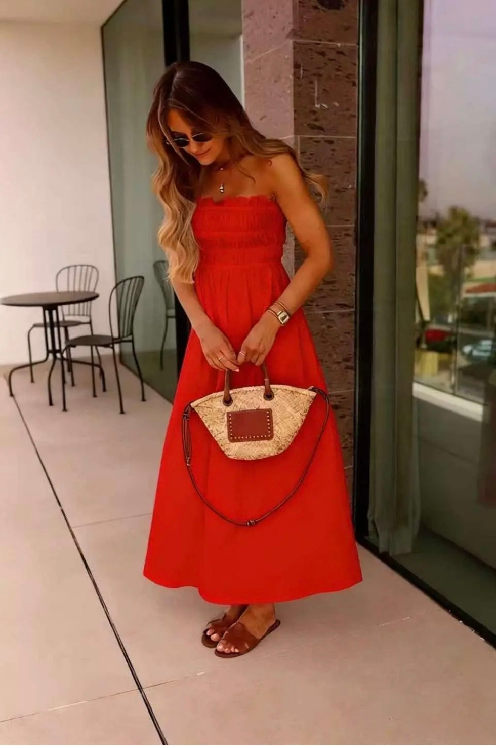 IVONNE Vestido Largo Fucsia de Mujer con Bolsillos | Ligero, Elegante y Cómodo – Primavera Verano 2026