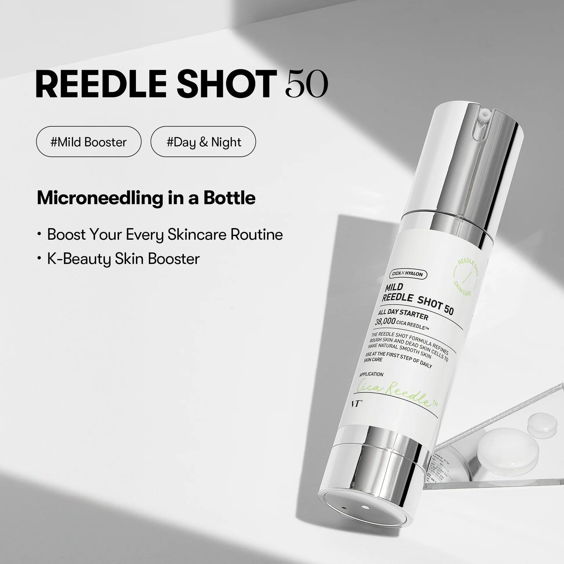 VT Cosmetics – Reedle Shot 50 Booster Sérum Facial para Textura de la Piel (50 ml)