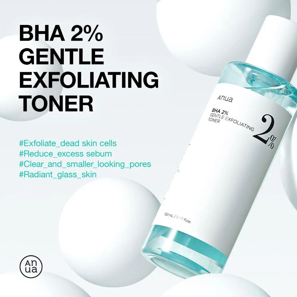 Anua – Tónico Exfoliante Suave BHA 2% 150ml: Limpieza Profunda y Piel Renovada
