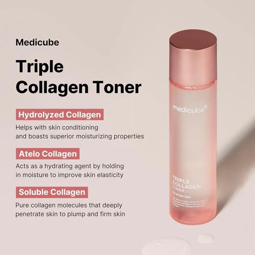 Medicube – Tónico Reafirmante Triple Colágeno 4.0 (140 ml)