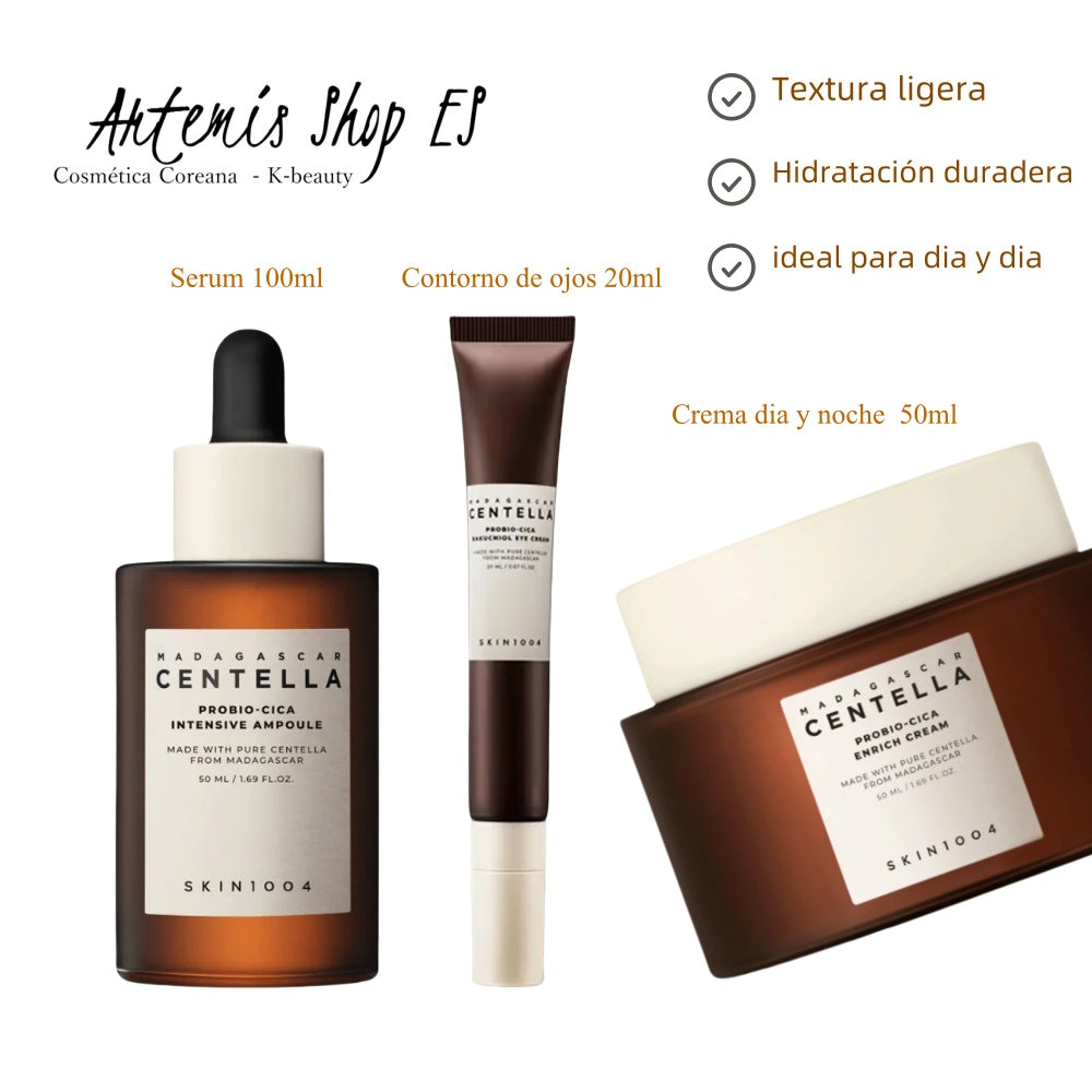 Set Probio-Cica Reforzante con Centella – Cuidado Diario (3 piezas) Hidratación profunda y equilibrio para pieles delicadas