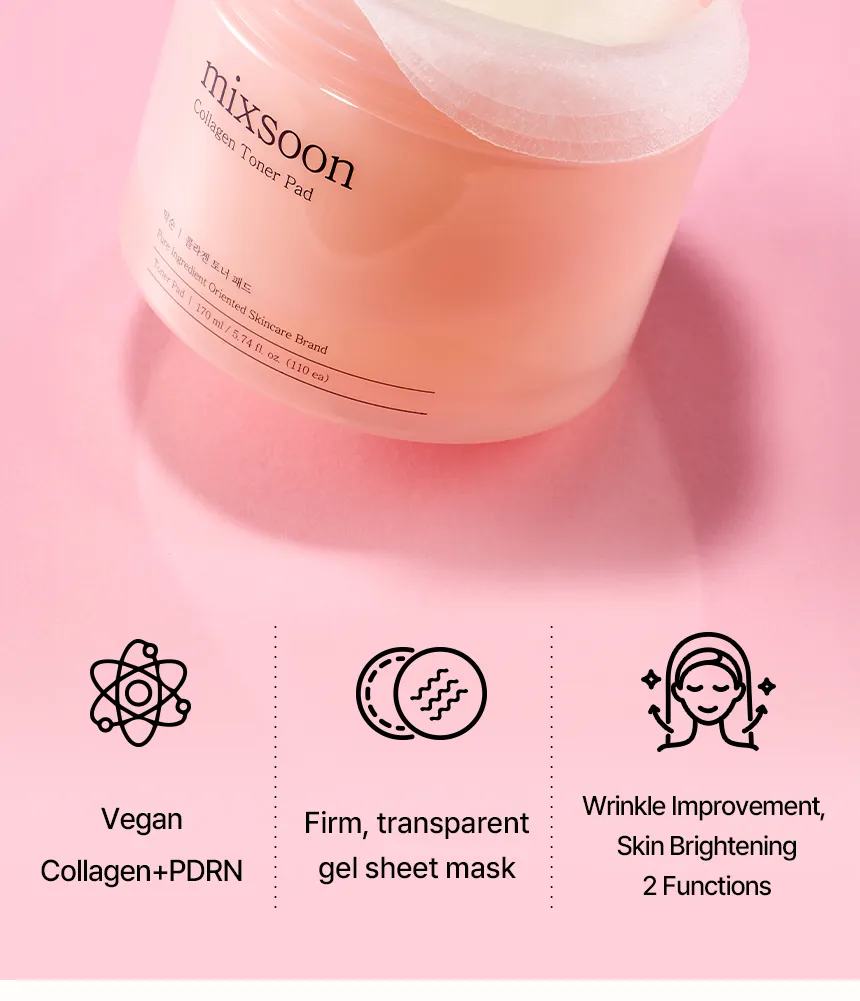 mixsoon – Collagen Toner Pad