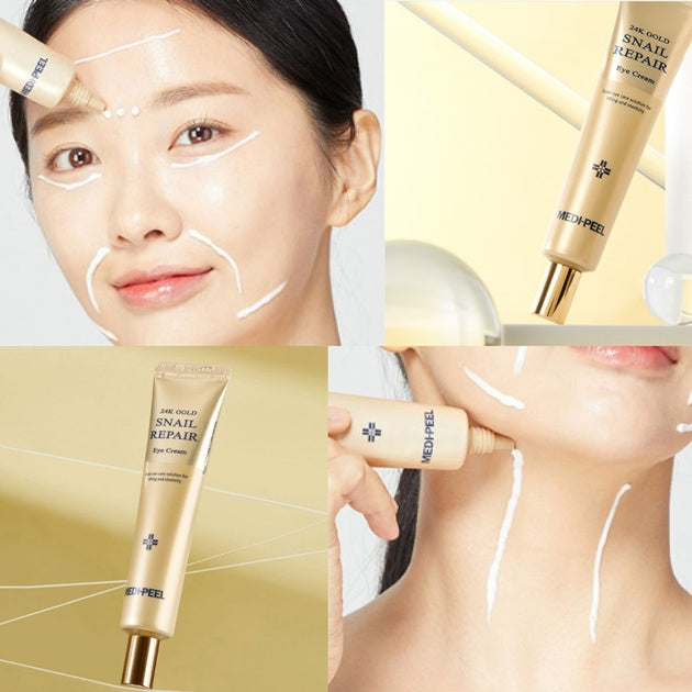 Medi-Peel – Crema de Ojos Reparadora con Caracol y Oro 24K 40ml