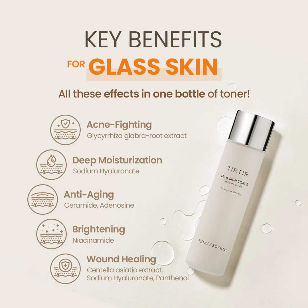 🥛 TIRTIR – Milk Skin Toner (150ml)