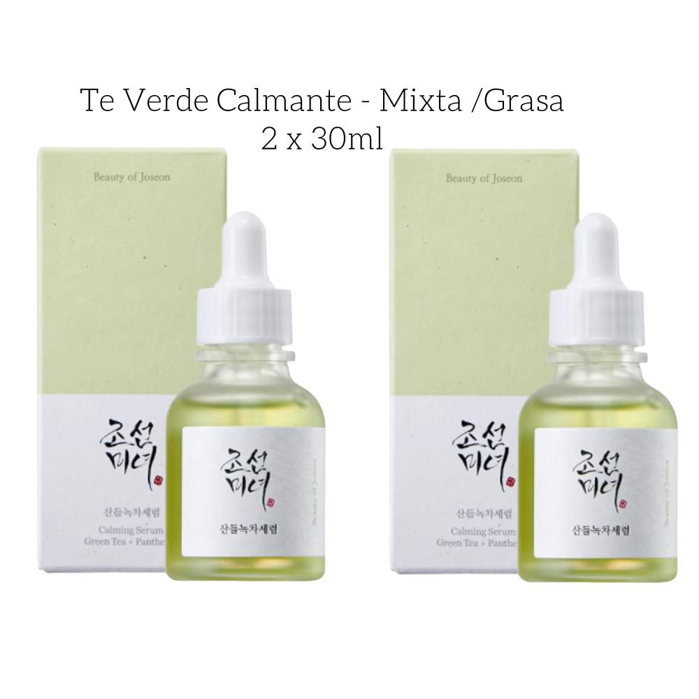 BEAUTY OF JOSEON - PACK x2  Serum kits GLOW iluminar + TE VERDE Refrestcante