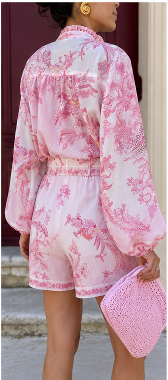 Conjunto de Mujer con Cinturón de Algodón | Elegante, Cómodo y Fresco para Primavera Verano