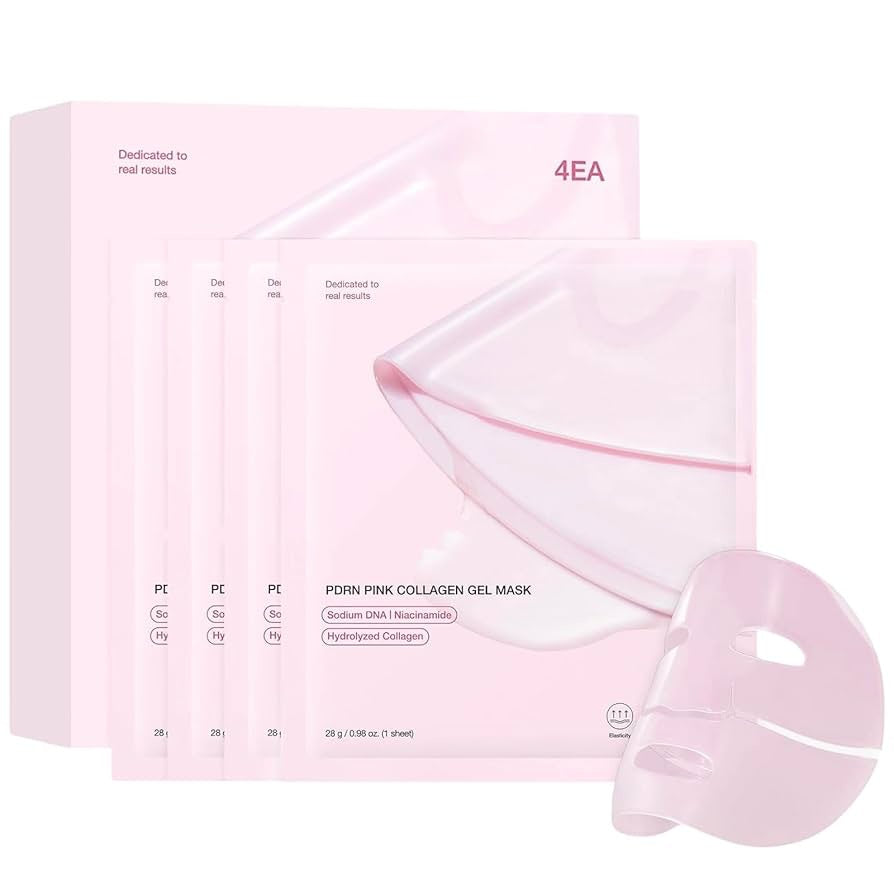 Mascarilla en Gel de Colágeno Rosa con PDRN – Hidratación, Regeneración y Luminosidad