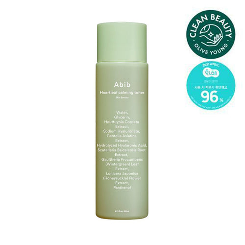 Abib – Heartleaf Calming Toner Skin Booster 210ml – Tónico Calmante para Piel Sensible