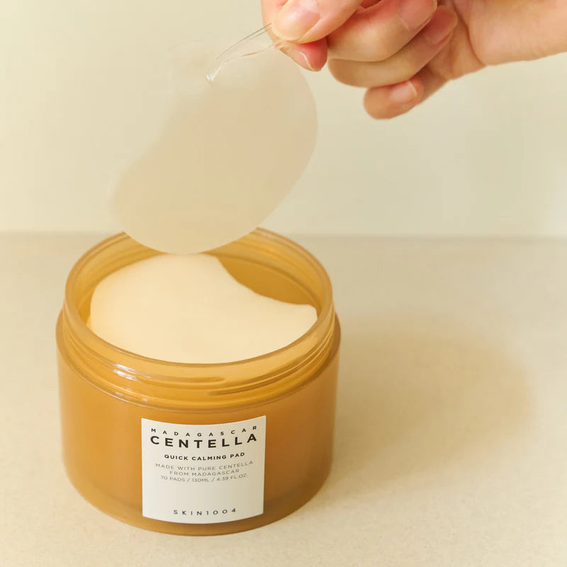 CENTELLA - SKIN1004 Madagascar Centella Quick Calming Pad 70 Pads 130ml - Quick Soothing Effect for Sensitive Skin