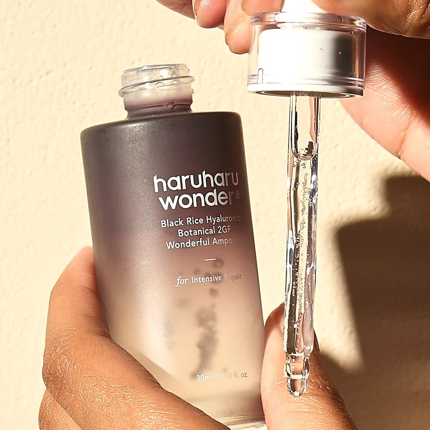 Haruharu Wonder – Black Rice Botanical 2GF Ampoule 30 ml – Sérum Facial Antiarrugas con EGF, Antiedad y Cruelty Free