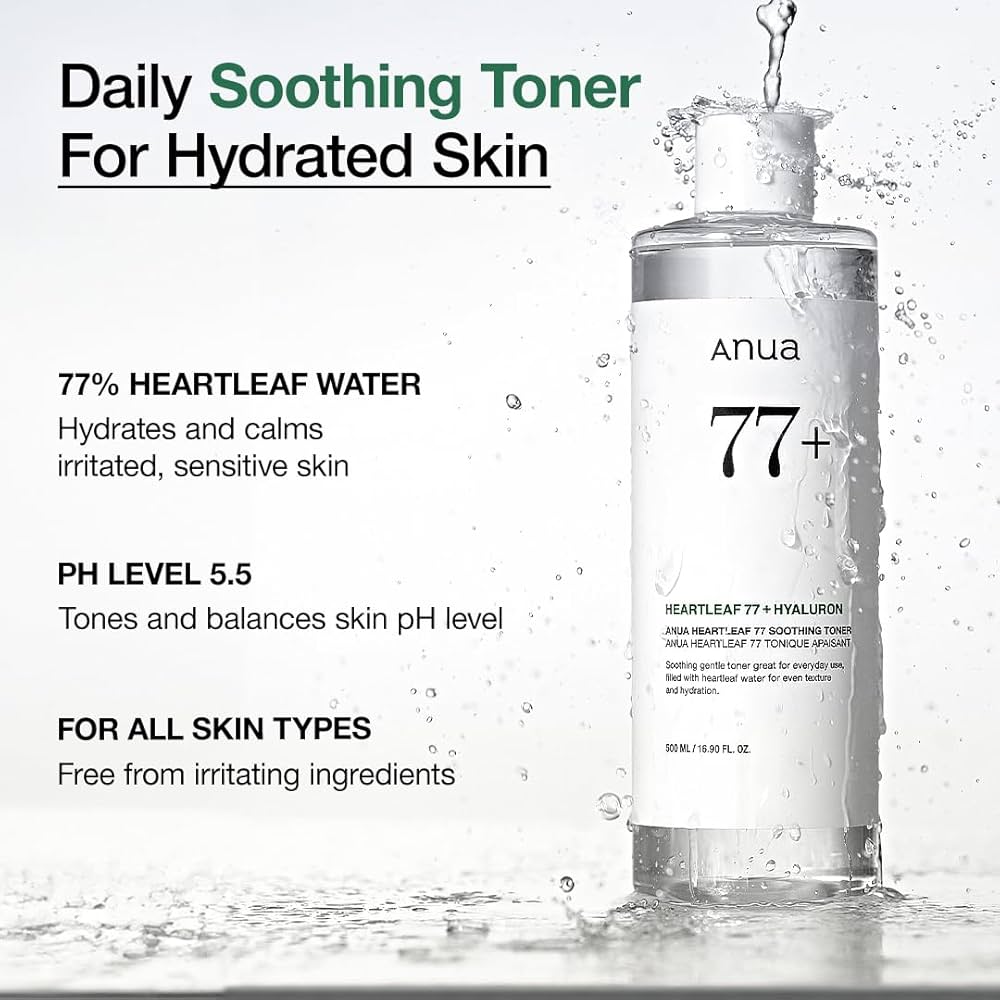 ANUA Heartleaf 77% Tónico Facial 250ml – Hidratación Natural para una Piel Radiante