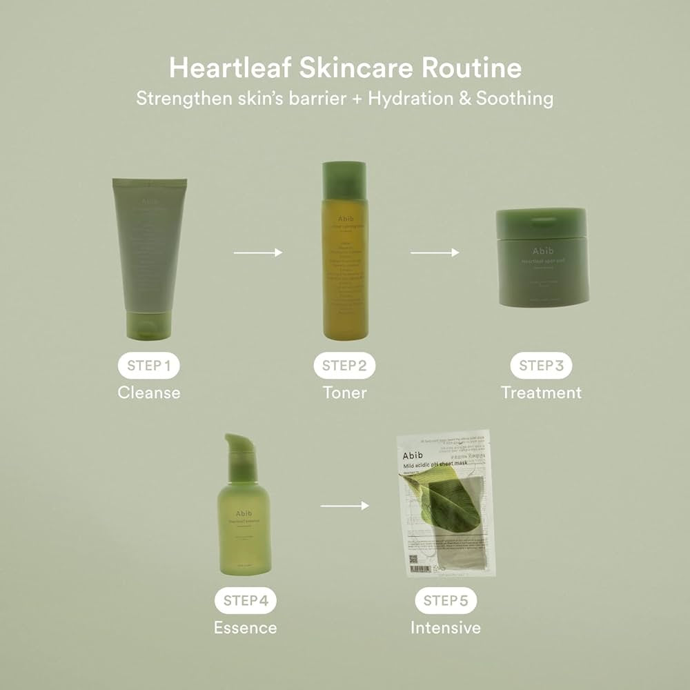 Abib – Heartleaf Calming Toner Skin Booster 210ml – Tónico Calmante para Piel Sensible