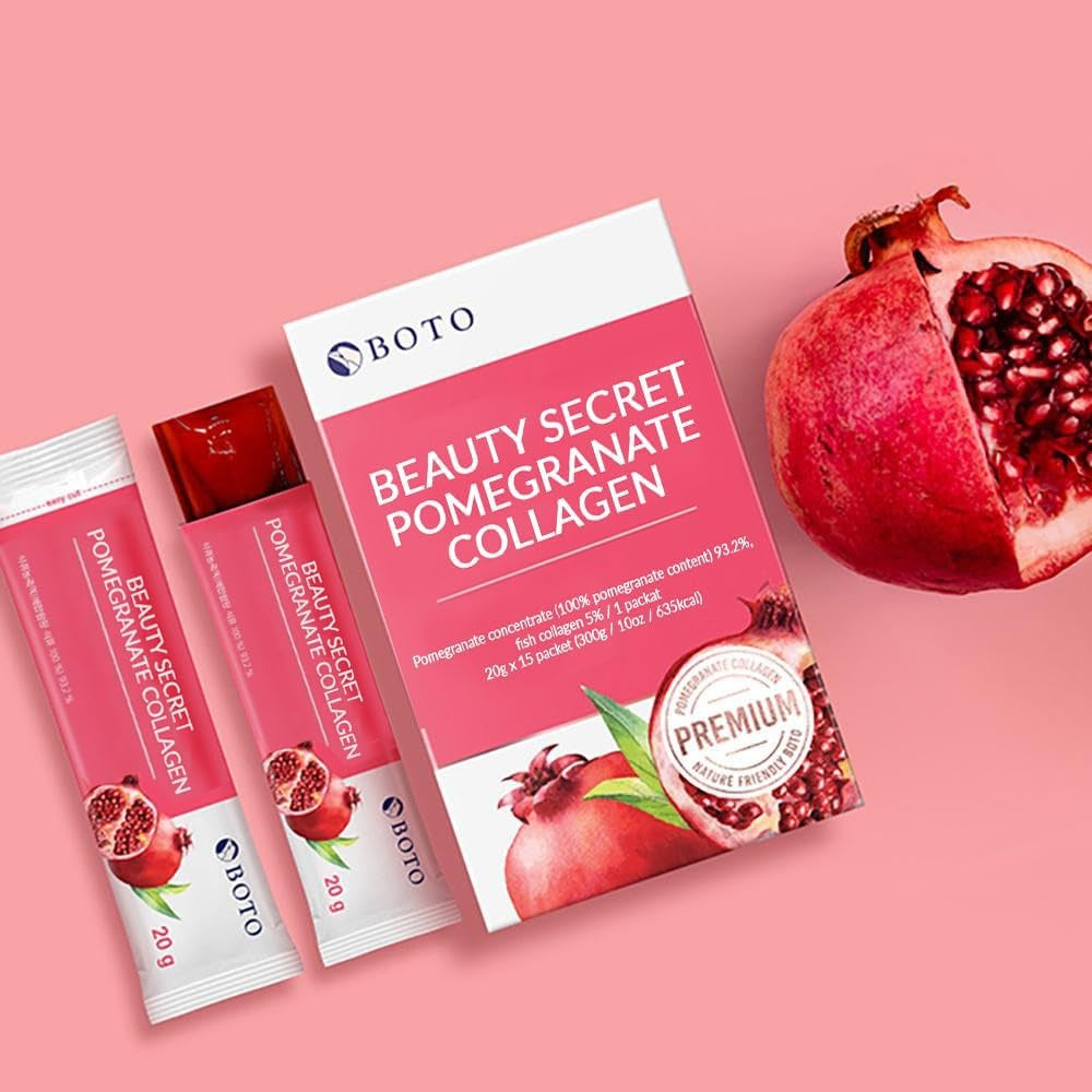 BOTO – Beauty Secret Pomegranate Collagen 20g x 15 Sticks