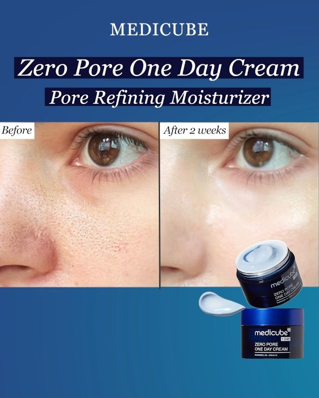 Medicube – Zero Pore One Day Cream 50ml – Crema Ligera para Minimizar Poros e Hidratar