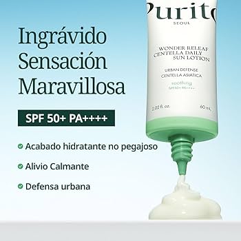 Purito Wonder Releaf Centella Daily Sun Lotion SPF50+ 60ml – Protector Solar Calmante