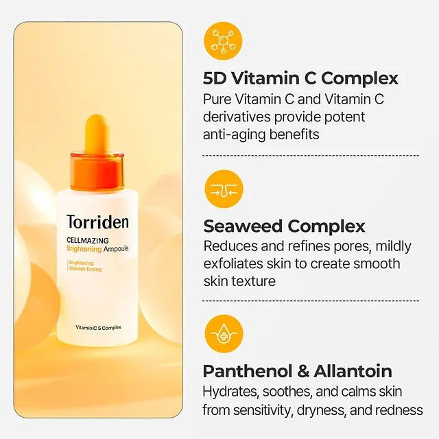 Torriden – Sérum Iluminador con Vitamina C – Antimanchas y Antioxidante