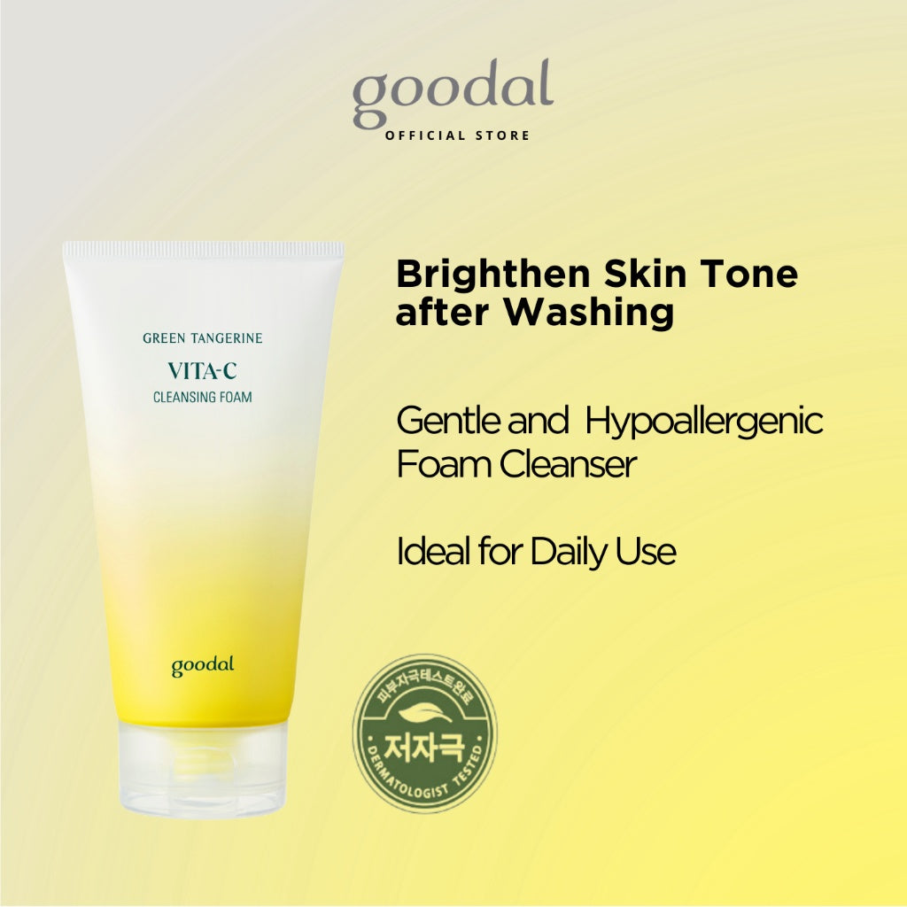 Green Tangerine Vita-C Deep Cleansing Foam 150ml | Espuma Limpiadora Iluminadora con Vitamina C – Cosmética Coreana