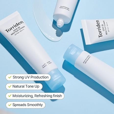 Torriden DIVE-IN Protector Solar Mineral SPF50+ PA++++ – Protección Suave para Piel Sensible 60ml