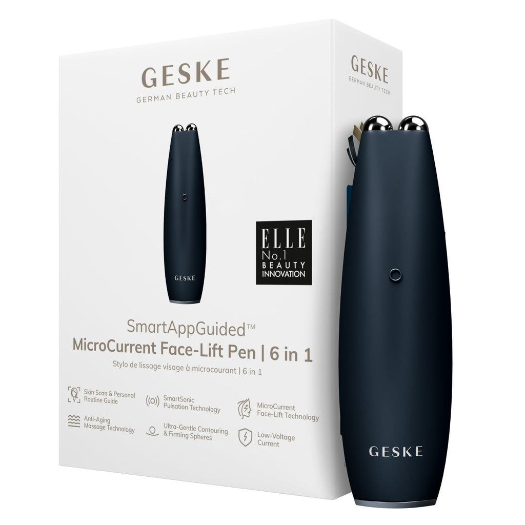 GESKE – Lápiz Lifting Facial 6 en 1 con Microcorriente Inteligente Antiedad