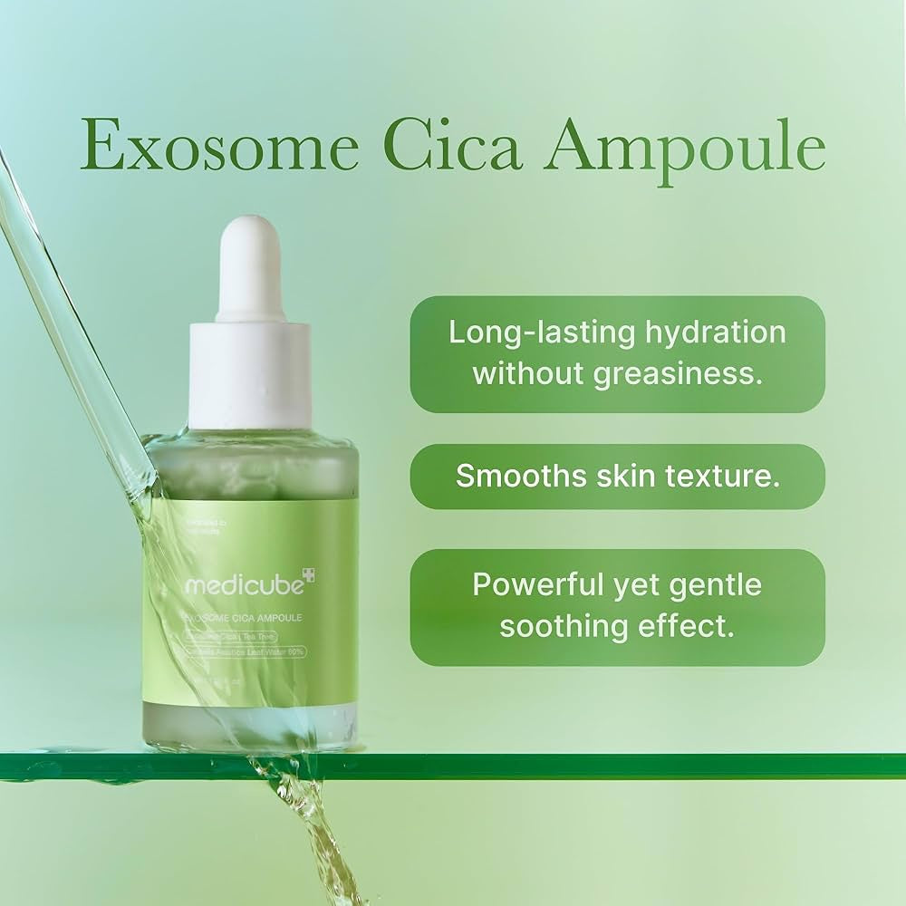 Sérum Calmante con Exosomas, Centella Asiática y Árbol de Té – Cuidado Intensivo para Piel Sensible