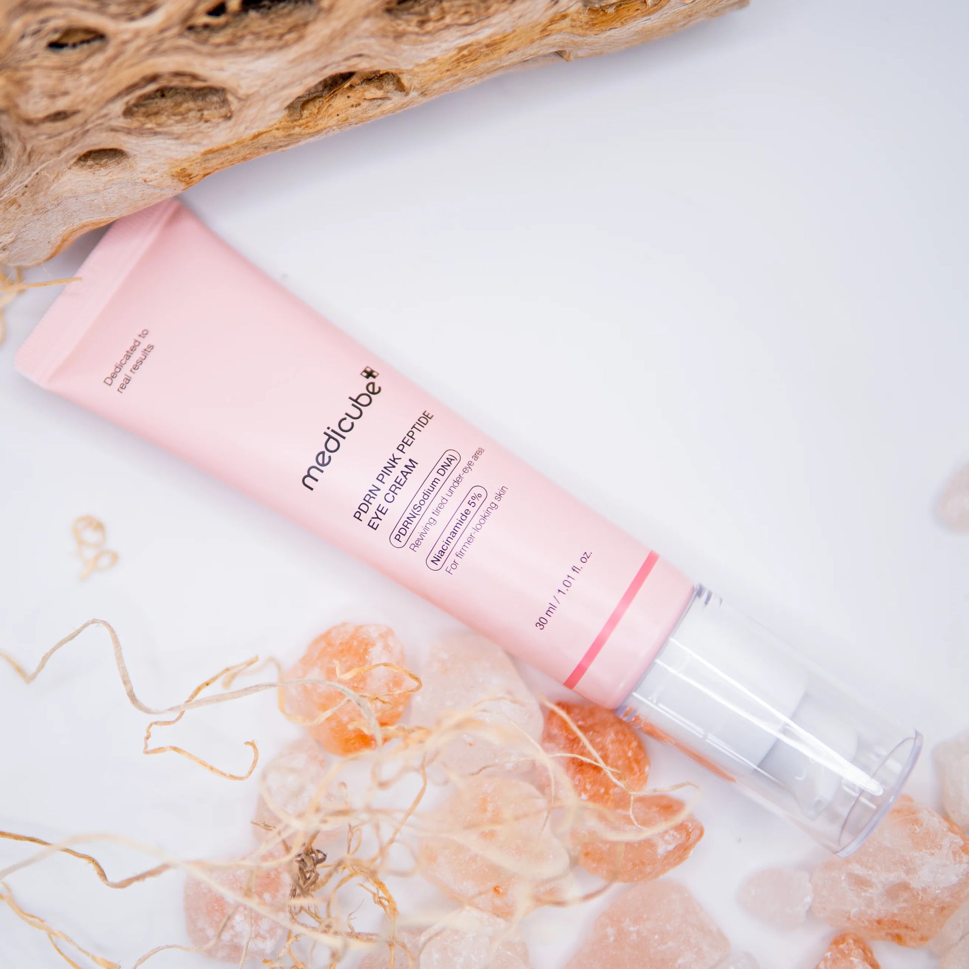 Salmon DNA PDRN Pink Peptide Eye Serum con Niacinamida (99% Pureza)