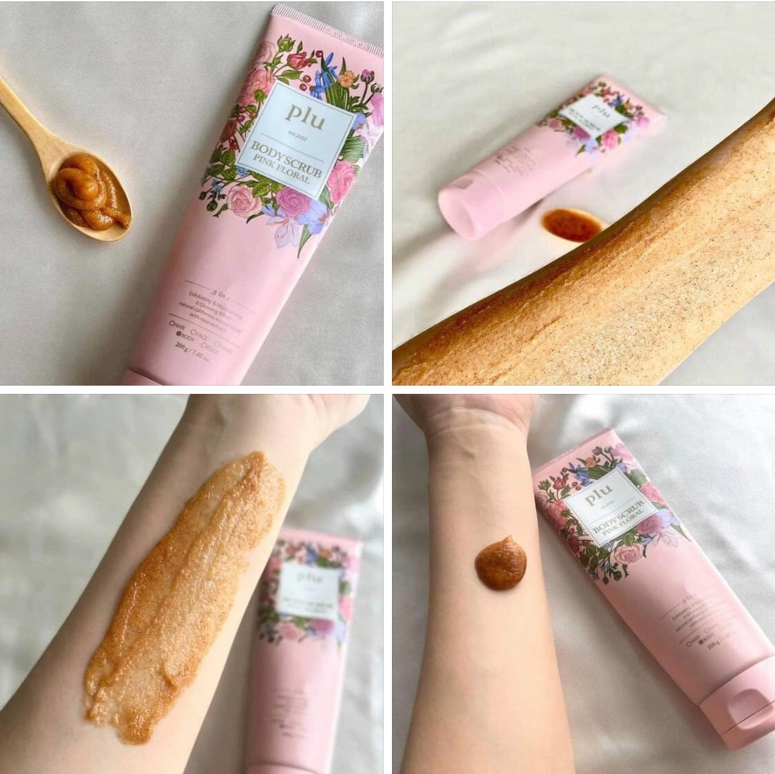 PLU – Pink Floral Body Scrub