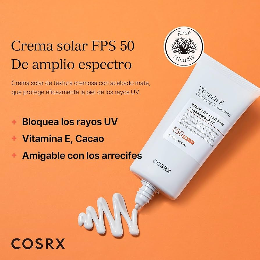COSRX Vitamin E SPF 50+ Daily Sunscreen – 50ml