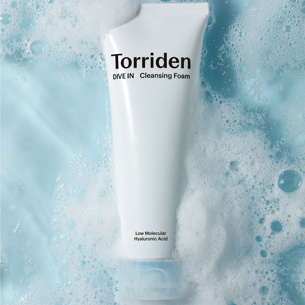 TORRIDEN DIVE-IN Espuma Limpiadora con Ácido Hialurónico de Bajo Peso Molecular – 150ml