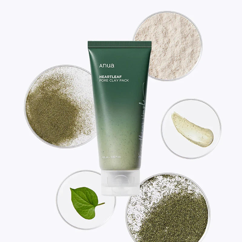 ANUA – Mascarilla de Arcilla con Houttuynia Cordata – Limpieza Profunda y Control de Poros (100 ml)