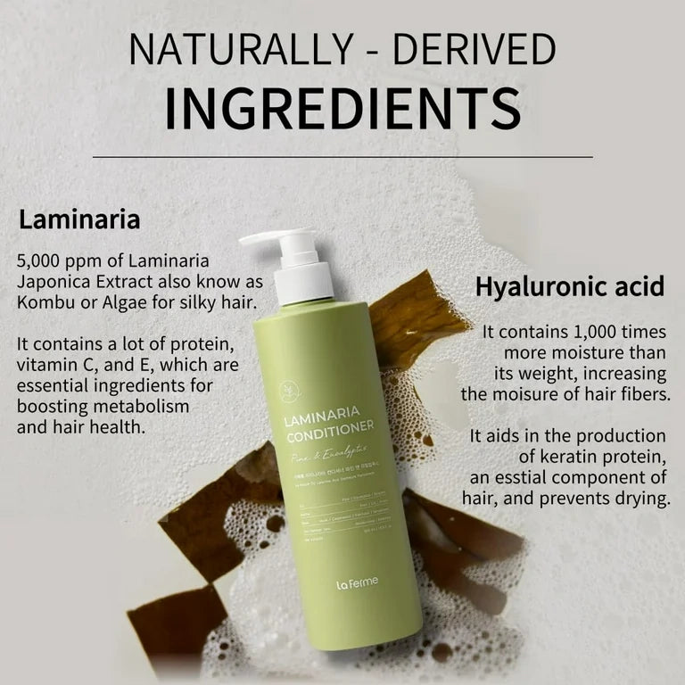 Laferme – Acondicionador con Laminaria e Ingredientes Orgánicos para Cabello Dañado