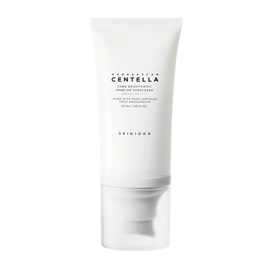 SKIN1004 Madagascar Centella Tone-Up Sunscreen SPF50+ PA++++ – Protector Solar Iluminador con Efecto Corrector del Tono