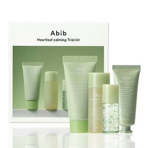 Abib – Kit de Prueba Heartleaf Calming (4 Piezas) – Rutina Calmante para Piel Sensible