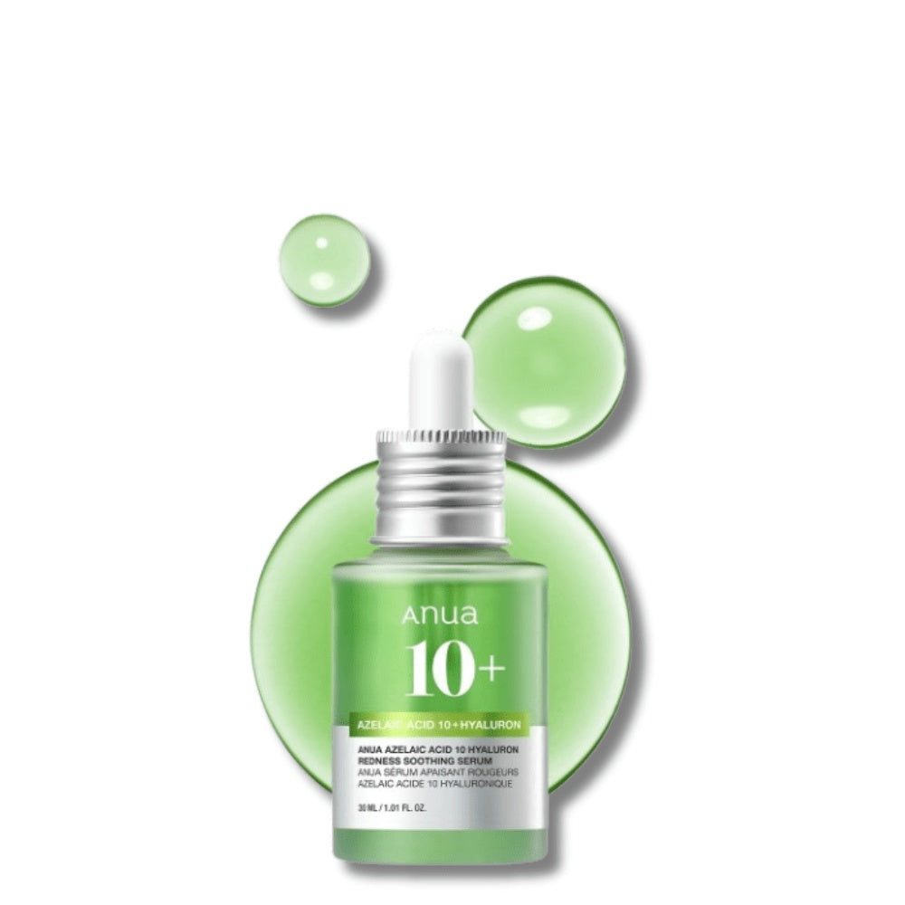 ANUA – Sérum Calmante con Ácido Azelaico 10% + Ácido Hialurónico – Reducción de Rojeces e Imperfecciones (30ml)