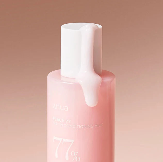 Anua – Leche Hidratante con 77% de Extracto de Melocotón y Niacinamida | Iluminadora y Suavizante (150 ml)