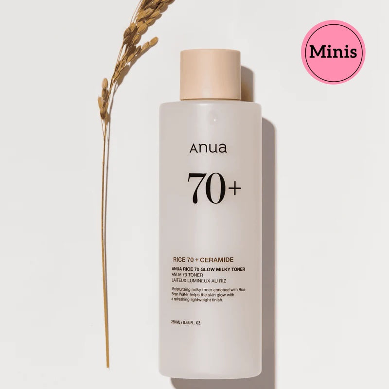 Anua - Tónico Facial con Arroz y Niacinamida Rice 70 Glow Milky Toner Mini