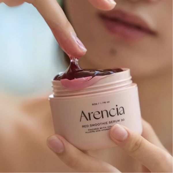 Arencia Overnight Red Smoothie Face Mask Serum Glowing & Soothing 30 ml – Sérum Nocturno Iluminador y Calmante