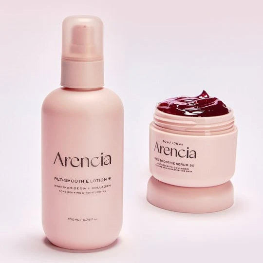 Arencia – Red Smoothie Lotion 5 | Loción Hidratante Antioxidante con Frutas Rojas y Colágeno