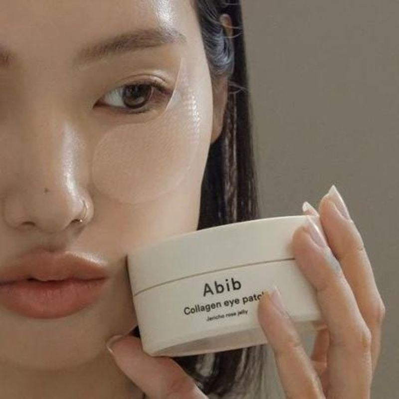 Abib – Collagen Eye Patch Jericho Rose Jelly – Parches de Ojos con Colágeno Vegano e Hidrogel Transparente