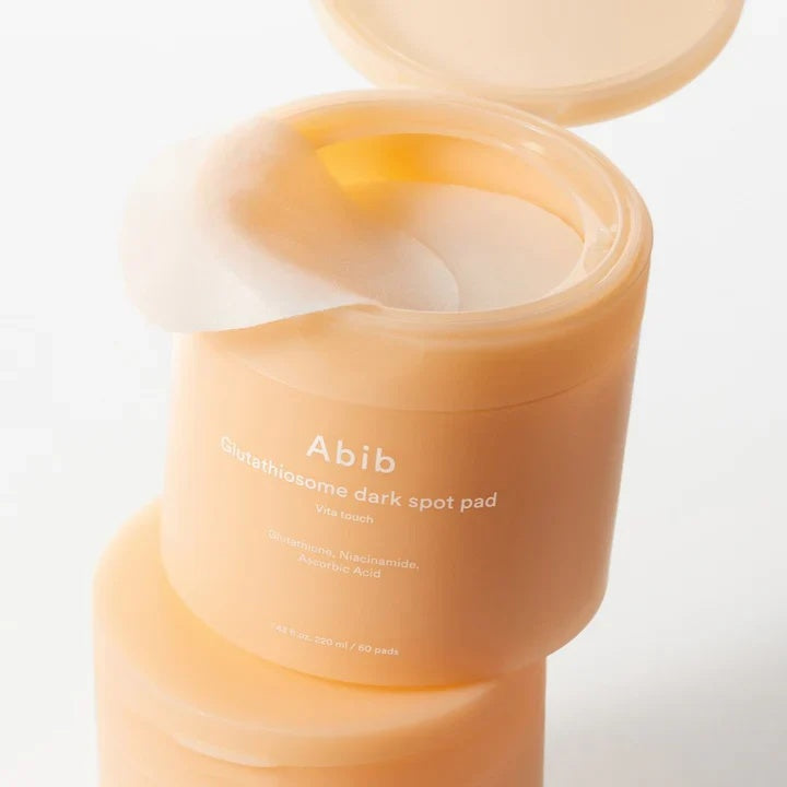 Abib – Glutathiosome Dark Spot Pad Vita Touch 60 uds – Discos Faciales Iluminadores y Antimanchas