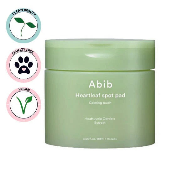 Abib – Heartleaf Spot Pad Calming Touch (80 discos / 150ml) – Almohadillas Calmantes y Refrescantes para el Rostro