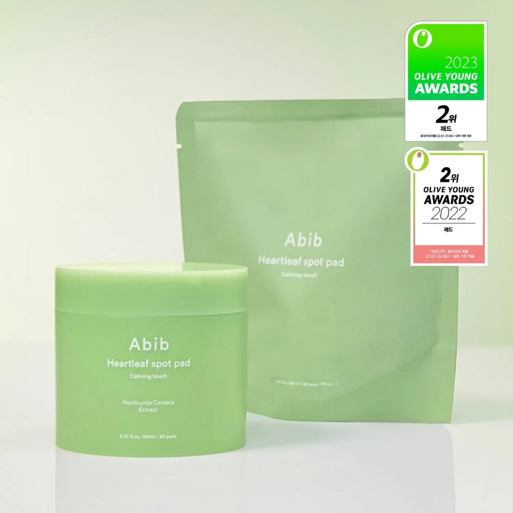 Abib – Heartleaf Spot Pad Calming Touch (80 discos / 150ml) – Almohadillas Calmantes y Refrescantes para el Rostro