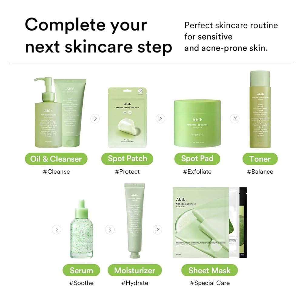 Abib – Heartleaf Spot Pad Calming Touch (80 discos / 150ml) – Almohadillas Calmantes y Refrescantes para el Rostro