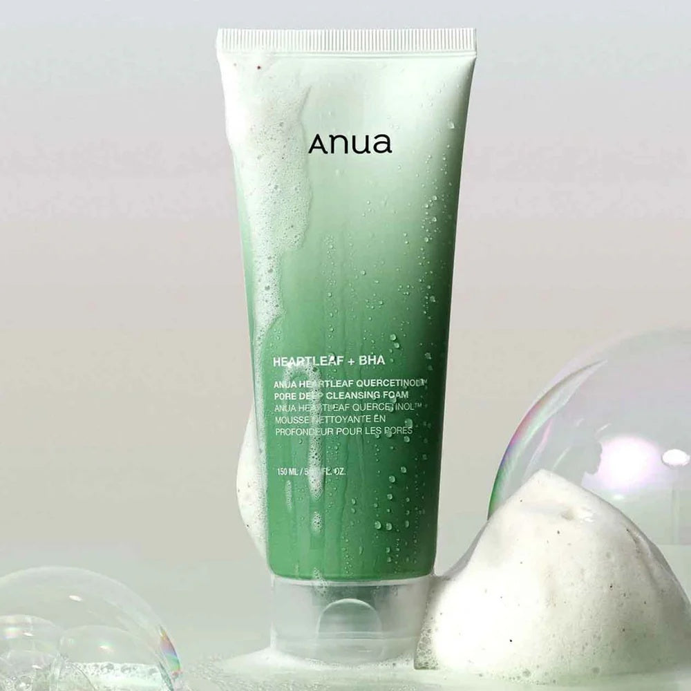 Anua Heartleaf Quercetinol Espuma Limpiadora Profunda para Poros – Calmante y Purificante 150ml